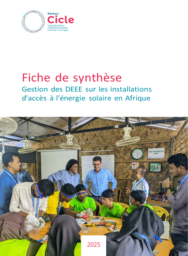 Gestion des DEEE sur les installations d'accès à l'énergie solaire